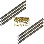 Konfety 80 cm ZLATÉ hvězdičky – Zboží Dáma