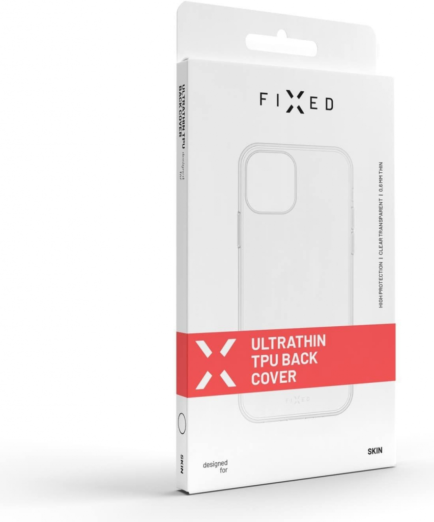 FIXED Ultratenké TPU gelové pouzdro Skin pro Apple iPhone 13 Pro Max, 0,6 mm, čiré FIXTCS-725