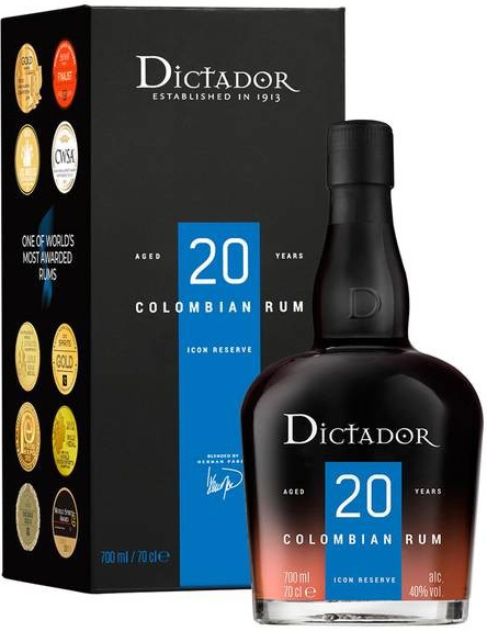 Dictador 20y 40% 0,7 l (karton)