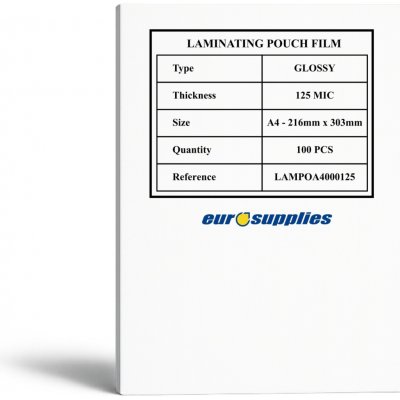 EUROSUPPLIES A4/250 lesklé - balení 100 ks – Zboží Dáma
