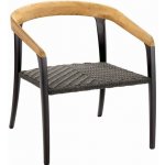 Royal Botania Nízké křeslo Jive, 60x66x66 cm, rám hliník bronze a teak, výplet lanko Olefin grey – Hledejceny.cz