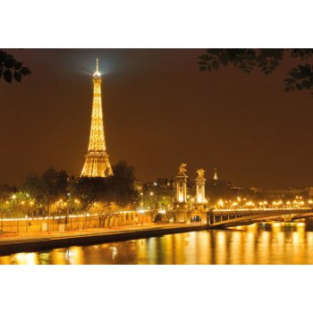 Komar 4-321 Nuit ´D or Fototapeta Eiffelova věž rozměry 254 x 184 cm