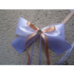 Atlasová mašle na auto bílá - meruňková 175 – Hledejceny.cz