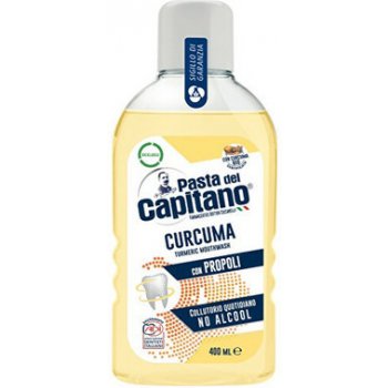 Pasta del Capitano Curcuma con Propoli ústní voda s BIO kurkumou 400 ml