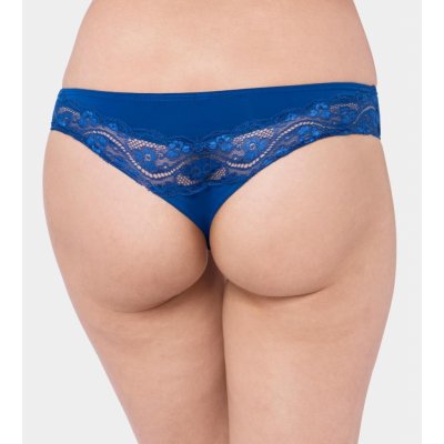 Triumph Kalhotky Lovely Micro Brazilian String modrá – Zboží Mobilmania