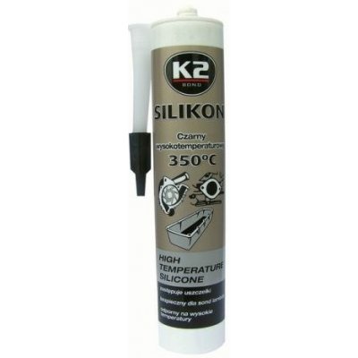 K2 SILICONE BLACK 300 g - silikon pro utěsnění části motoru při montáži – Zboží Mobilmania