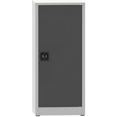 Kovona, Dílenská policová skříň na nářadí 2 police, svařovaná, 508 x 400 x 1150 mm, šedá / tmavě šedá – Zboží Mobilmania