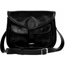 Sajo dámská kožená kabelka černá DIJA řemeslná výroba