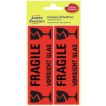 Avery Zweckform 3050 Varovné etikety 119 x 38 mm 10 ks jasně červené – Hledejceny.cz