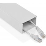 Nedis Kabelová lišta hliníková 60x40 mm délka 1.1 m bílá CMDT6040WT110 – Zboží Živě