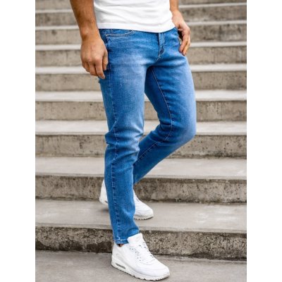 Bolf pánské džíny skinny fit KX536 tmavě modré – Sleviste.cz