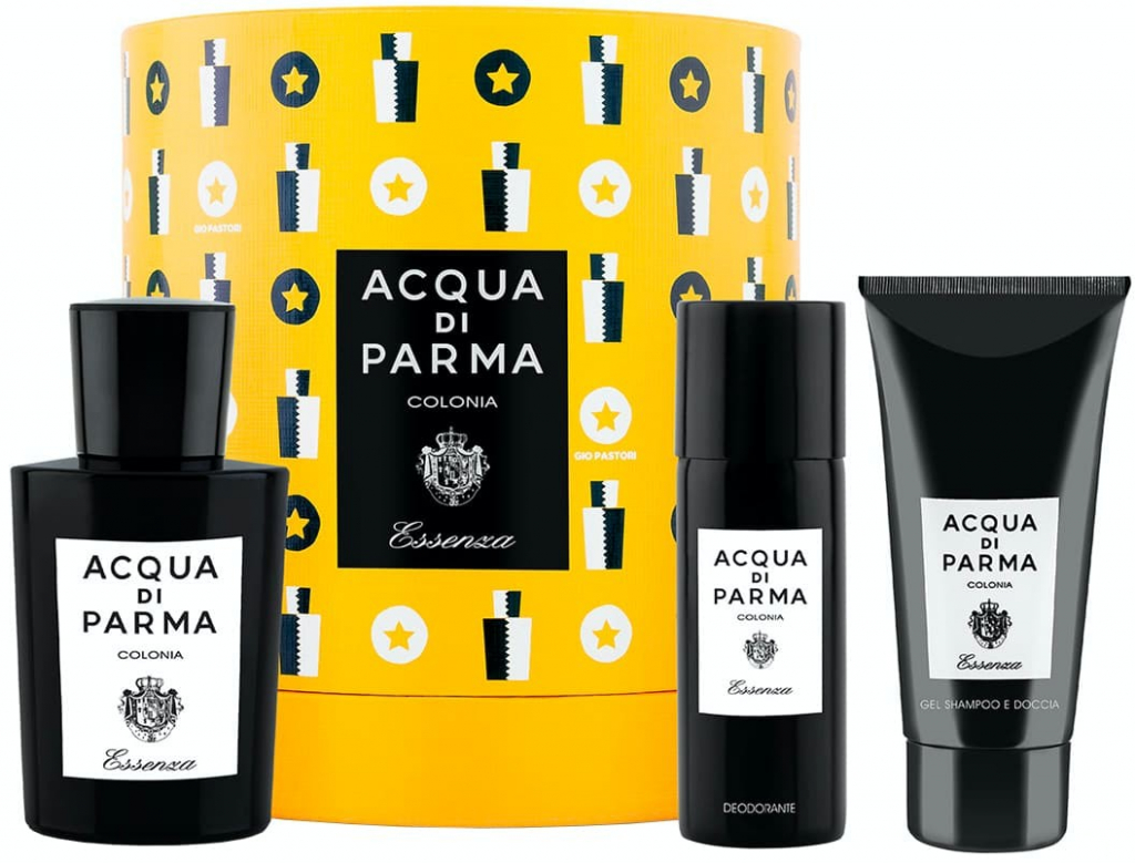 Acqua di Parma Colonia Essenza pro muže EDC 100 ml + sprchový gel 75 ml + deospray 50 ml dárková sada