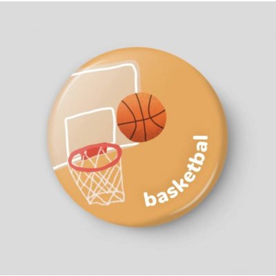 Nalepshop Basketbal Plánovací magnetka 32 mm – Zboží Mobilmania