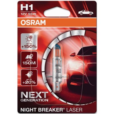 Osram Night Breaker Laser H1 P14.5s 55W 12V