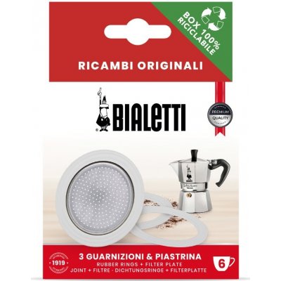 Bialetti Moka Express těsnění a filtr 1 porce 3 ks – Sleviste.cz