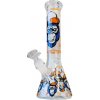 Vodní dýmky Black Sheep Skleněný Bong Blue Gorilla Triple Thick Svítí Ve Tmě 25cm