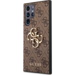 Pouzdro Guess 4G Metal Logo Samsung Galaxy S23 Ultra hnědé – Sleviste.cz