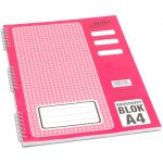 Bobo blok kroužkový s boční spirálou A4 linkovaný 50 listů – Zboží Živě