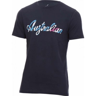 Australian T-Shirt Cotton Printed blu navy