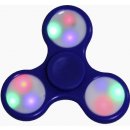 Fidget spinner s LED osvětlením modrý