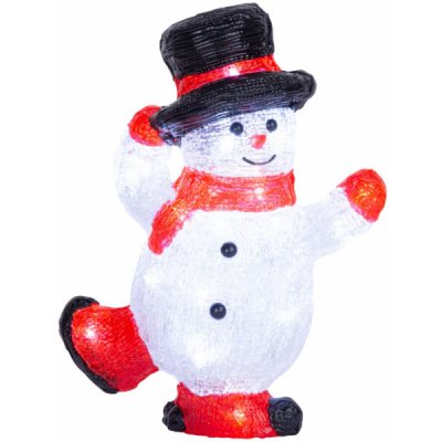 MagicHome Vánoční dekorace, Sněhulák, 30x LED, studená bílá, akryl, IP44, exteriér, 22x14x30 cm – Hledejceny.cz