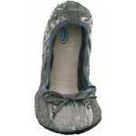 Scholl Pocket Ballerina New sequins stříbrné – Zboží Dáma