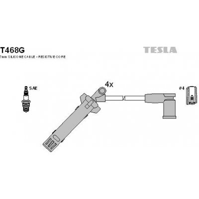 Sada kabelů pro zapalování TESLA T468G – Hledejceny.cz