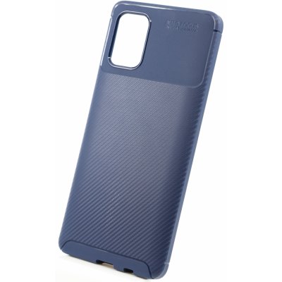 Pouzdro Bomba Měkký obal carbon look pro samsung - modrý Galaxy A71 C011_SAM_A71_BLUE – Zboží Mobilmania