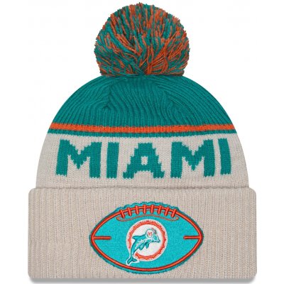 New Era Pánská zimní čepice Miami Dolphins NFL Historic 2024 Sideline Sport Knit – Hledejceny.cz