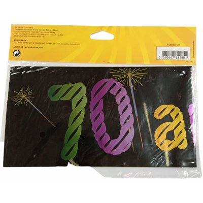 70 let narozeninová dekorace - dlouhý banner 3,60m - 2780252 – Zboží Mobilmania