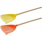 Lena hrábě na listí s dřevěnou rukojetí 60 cm nářadí oranžová – Zboží Mobilmania
