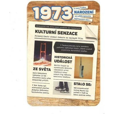 ALBI RETRO přání 1973 – Zboží Dáma