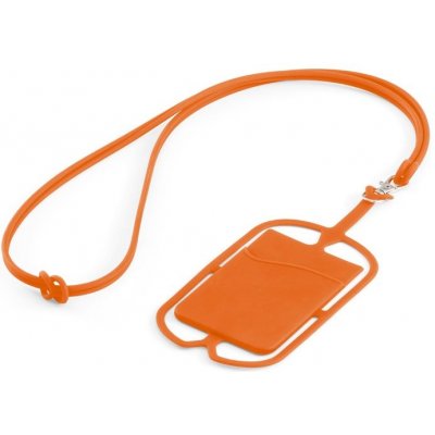 Šňůrka na krk NICOLAUS Pouzdro na karty na chytrý telefon Oranžová – Sleviste.cz