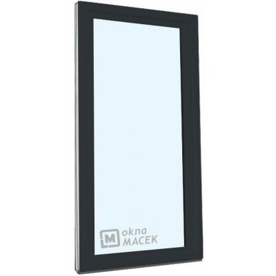 KÖMMERLING balkonové dveře 70 AD OS pravé antracit/bílá 90 x 210 cm jednostranná klika + madýlko + PVC rám – Zboží Mobilmania