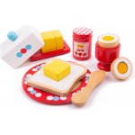 Bigjigs Toys dřevěný set snídaně s puntíky – Zboží Mobilmania