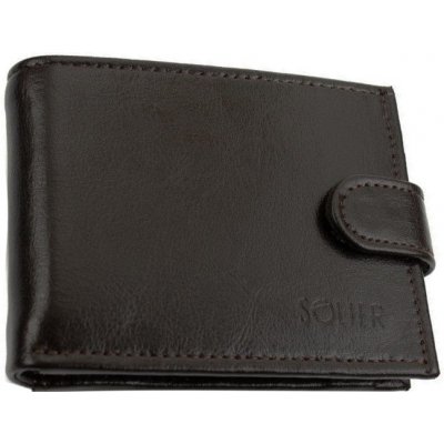 Solier SW03 hnědá kožená pánská peněženka