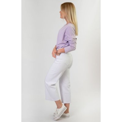 Fashion Široké dámské kalhoty v 8969271 bílé
