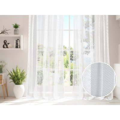 Žakárová záclona - síť velká oka - vzor 11607 – Zboží Mobilmania