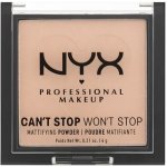 NYX Professional Makeup Can't Stop Won't Stop Mattifying Powder matující pudr 03 Light Medium 6 g – Hledejceny.cz