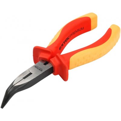 EXTOL PREMIUM Kleště půlkulaté zahnuté, 160mm, VDE, 8813177 – Zboží Dáma