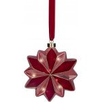 Skleněná ozdoba LED květina, 19 cm, červená, Kaemingk – Hledejceny.cz