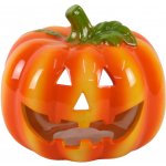 Gerd Rodermund Keramická lucerna - halloweenská dýně, oranžová, pr. 17 x 11 cm – Hledejceny.cz