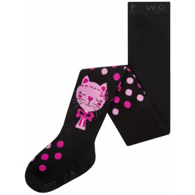 Dívčí punčocháče Wolf P2310 černá kočička Černá – Zboží Dáma