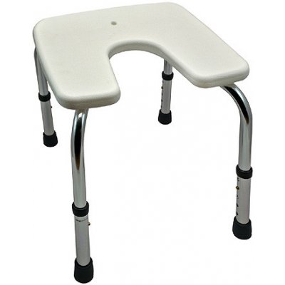 Sundo Standardní sprchová židle s hygienickým výřezem bez opěradla