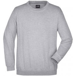 James&Nicholson pánský svetr přes hlavu JN040 grey heather