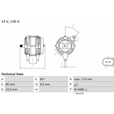 Alternátor BOSCH 0 986 049 950 | Zboží Auto