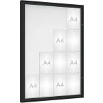 PROCITY Venkovní vitrína Classique, 16 x A4, sklo, černá | Zboží Auto