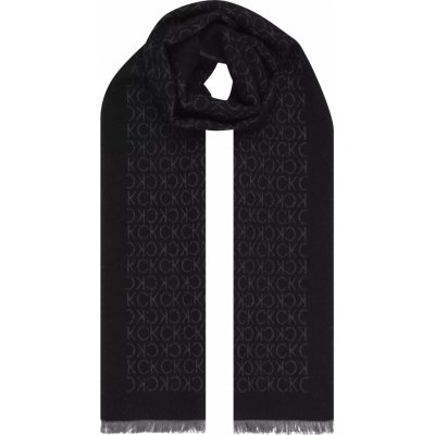 Calvin Klein pánská černá šála Monogram – Zboží Dáma