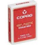 Copag Hrací karty 100% plastové Poker size Jumbo Index červené – Sleviste.cz