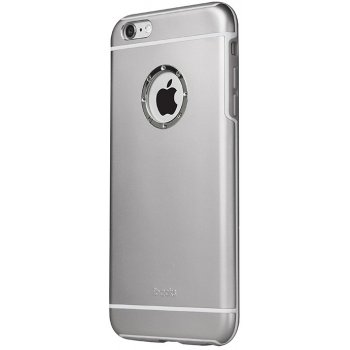 Pouzdro iBacks Ares Armour Love Aluminium Case with Crystal Diamond iPhone 6/6s,Space gray